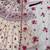 Designer wedding wear cream crepe silk printed embroidery peplum sharara set