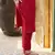 Floral embroidered viscose rayon round neck kurta trouser & dupatta