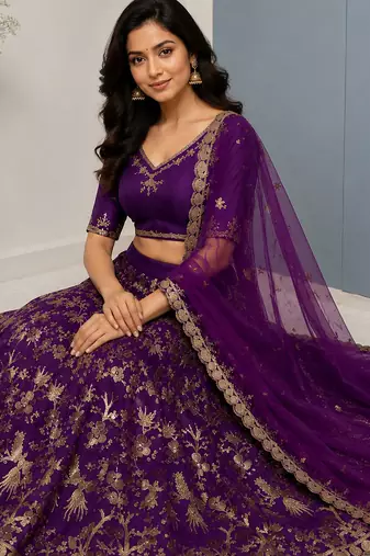 Silk Designer Lehenga Set