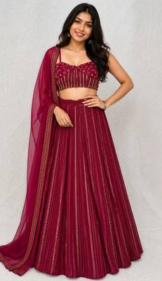 Georgette sequins Lehenga Set 1