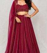 Georgette sequins Lehenga Set