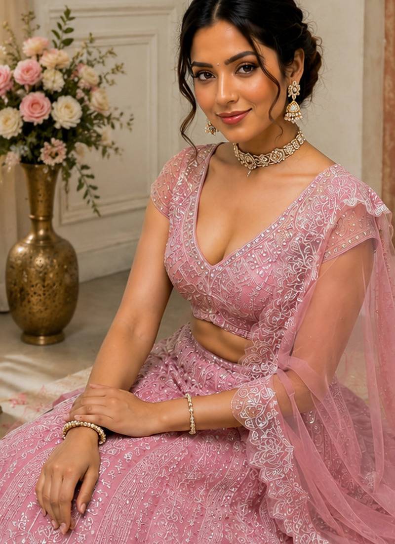 Silk Designer Lehenga Set
