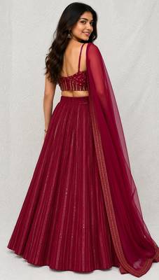 Georgette sequins Lehenga Set 3