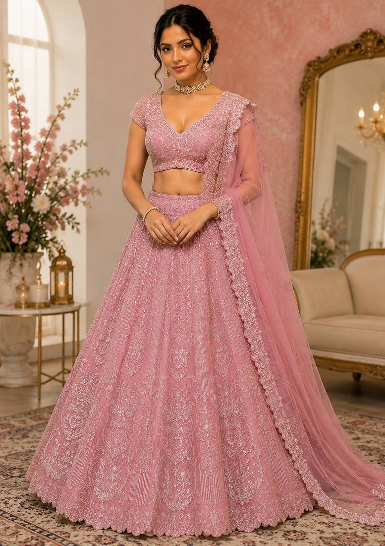 Silk Designer Lehenga Set