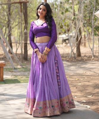 Designer Sequins Embroidered Partywear Lehenga 1