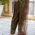 Floral embroidered viscose rayon round neck kurta trouser & dupatta