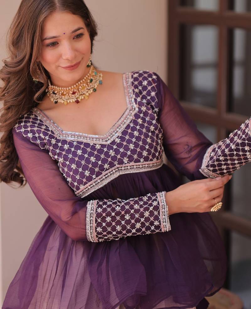 Designer Peplum Style ReadyMade Lehenga Choli