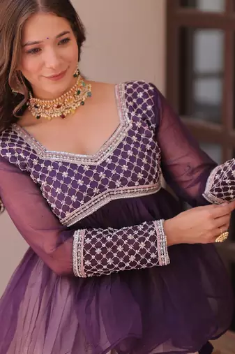 Designer Peplum Style ReadyMade Lehenga Choli