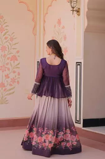 Designer Peplum Style ReadyMade Lehenga Choli