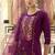 Floral embroidered viscose rayon round neck kurta trouser & dupatta