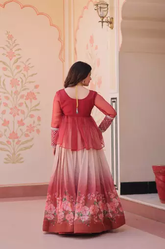 Designer Peplum Style ReadyMade Lehenga Choli
