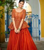 Premium Designer Fendy Readymade Lehenga Choli Set for Women – Sequins Embroidered Party Wear