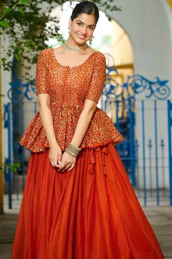 Premium Designer Fendy Readymade Lehenga Choli Set for Women – Sequins Embroidered Party Wear