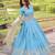Gold Crush Lehenga Choli Dupatta Set for Women – Sequins & Zari Embroidered Party Wear