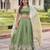 Gold Crush Lehenga Choli Dupatta Set for Women – Sequins & Zari Embroidered Party Wear