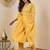 Floral embroidered cotton silk v neck kurta trouser & dupatta