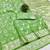 Light green zari woven banarasi silk blend saree with blouse piece
