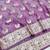 Wine zari woven banarasi silk blend saree with blouse piece