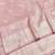 Pink zari woven banarasi silk blend saree with blouse piece