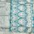 Blue zari woven banarasi silk blend saree with blouse piece