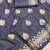 Lavendor zari woven banarasi silk blend saree with blouse piece