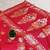 Rani zari woven banarasi silk blend saree with blouse piece