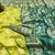Lime zari woven banarasi silk blend saree with blouse piece