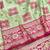 Pista zari woven patola banarasi silk blend festive saree with blouse piece