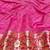 Pista zari woven patola banarasi silk blend festive saree with blouse piece