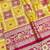 Gold zari woven patola banarasi silk blend festive saree with blouse piece