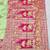 Light green zari woven banarasi silk blend saree with blouse piece
