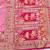 Pink zari woven banarasi silk blend saree with blouse piece