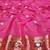 Blue zari woven banarasi silk blend saree with blouse piece