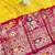 Gold zari woven banarasi silk blend saree with blouse piece