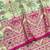 Pista zari woven patola banarasi silk blend festive saree with blouse piece