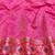 Pink zari woven patola banarasi silk blend festive saree with blouse piece