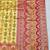 Gold zari woven patola banarasi silk blend festive saree with blouse piece