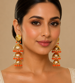 Luxe punjabi style jhumka earrings