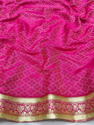 Cream zari woven patola silk blend festive saree with blouse piece 4