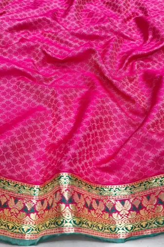 Blue zari woven patola silk blend festive saree with blouse piece