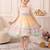 Pastel rainbow frill net party wear frock for girls