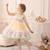 Pastel rainbow frill net party wear frock for girls