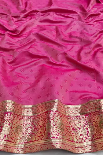 Light green zari woven silk blend saree with blouse piece
