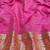 Cream zari woven banarasi silk blend saree with blouse piece