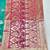 Blue zari woven banarasi silk blend saree with blouse piece