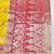 Gold zari woven banarasi silk blend saree with blouse piece