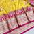 Gold zari woven banarasi silk blend saree with blouse piece