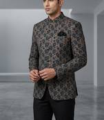 Peacock blue imported party wear jodhpuri for men | premium designer bandhgala ethnic wear