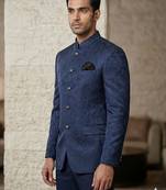 Blue color jodhpuri for men | premium designer bandhgala ethnic wear