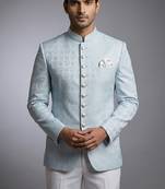 Sky blue jodhpuri for men | premium designer bandhgala ethnic wear
